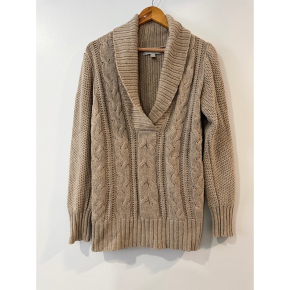 Old Navy Sweaters - Vintage Old Navy Womens Cable Knit Sweater Cotton Blend Large y2k